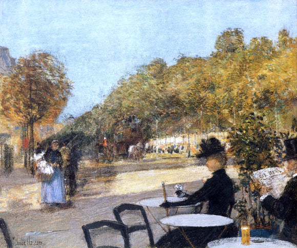  Frederick Childe Hassam At the Cafe - Art Print