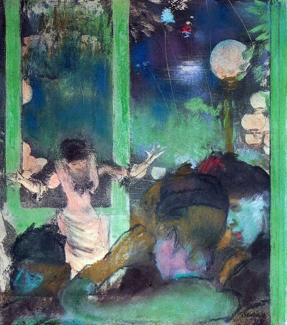  Edgar Degas At the Cafe des Ambassadeurs - Art Print