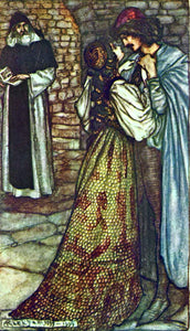  Arthur Rackham At the Cell of Friar Laurence (also known as Romeo and Juliet) - Art Print