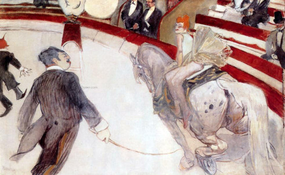  Henri De Toulouse-Lautrec At the Cirque Fernando: The Ringmaster - Art Print