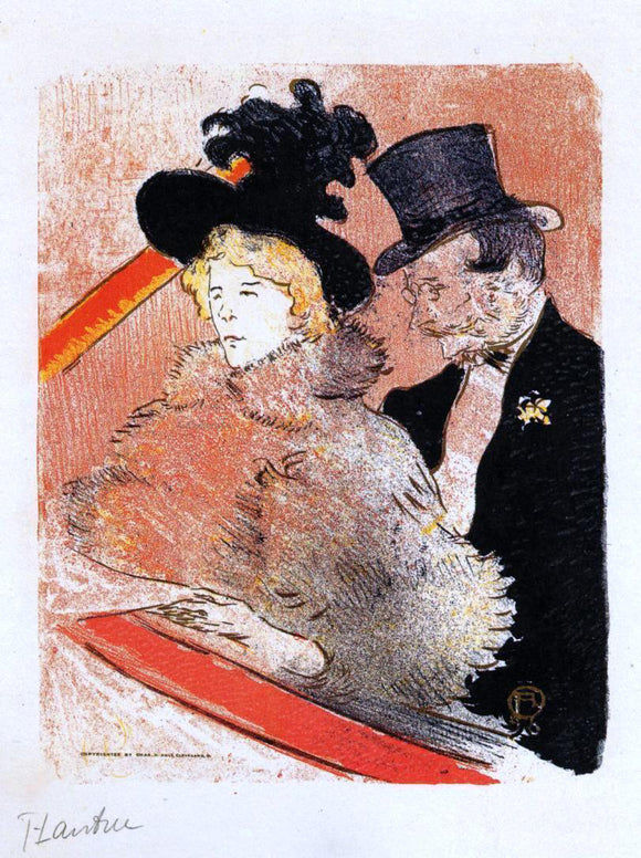  Henri De Toulouse-Lautrec At the Concert - Art Print