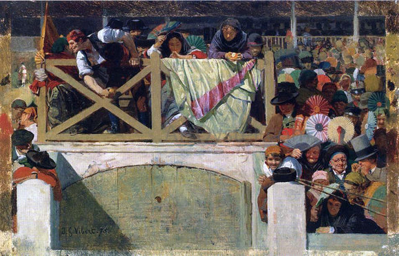  Jehan-Georges Vibert At the Corrida - Art Print