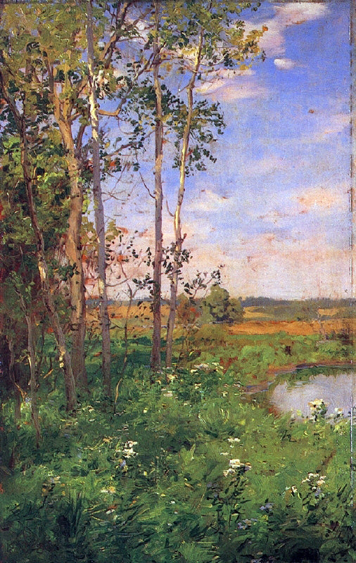  Walter Launt Palmer At the Edge of the Pond - Art Print