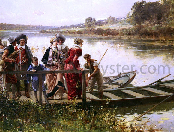  Adrien Moreau At The Ferry - Art Print