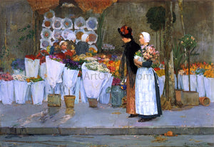  Frederick Childe Hassam At the Florist - Art Print