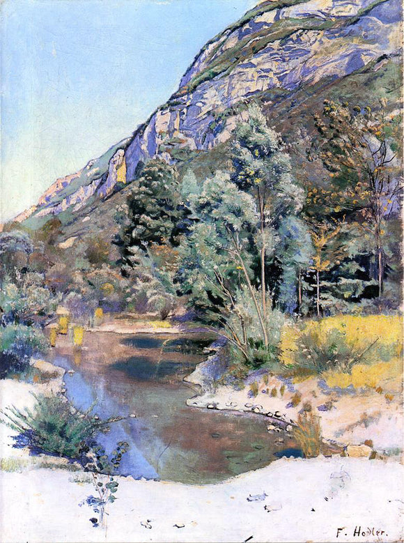  Ferdinand Hodler At the Foot of Mr. Saleve - Art Print