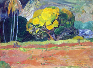  Paul Gauguin At the Foot of the Mountain - Art Print