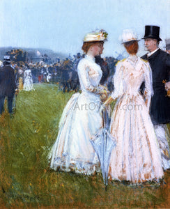  Frederick Childe Hassam At the Grand Prix in Paris - Art Print