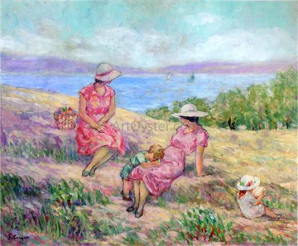  Henri Lebasque At the Mediterranean Coast - Art Print