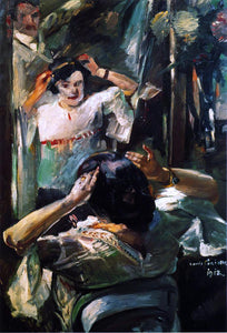  Lovis Corinth At the Mirror - Art Print