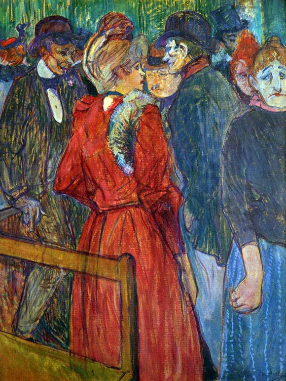  Henri De Toulouse-Lautrec At the Moulin de la Galette - Art Print