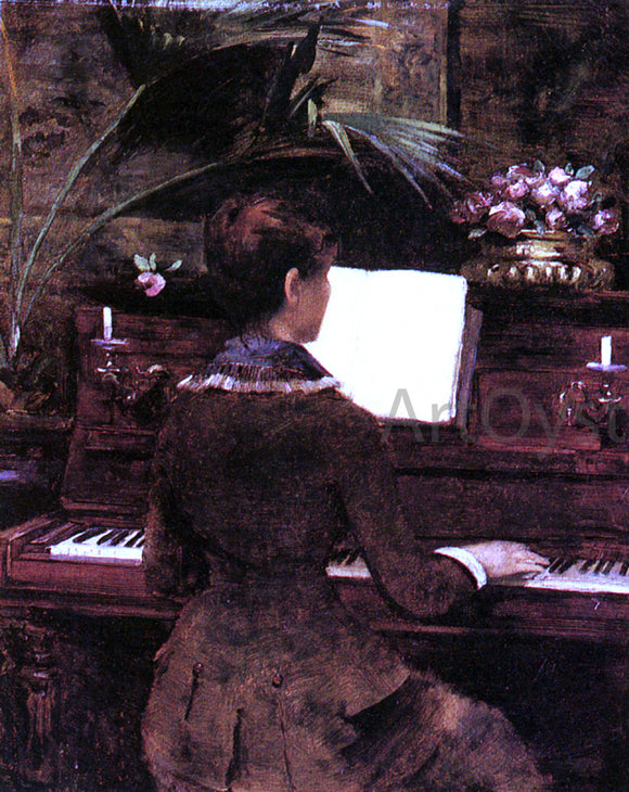  Louise Abbema At the Piano - Art Print