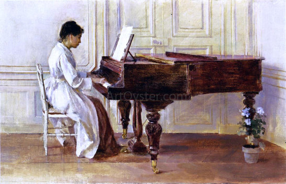  Theodore Robinson At the Piano - Art Print