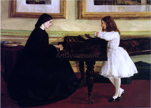  James McNeill Whistler At the Piano - Art Print