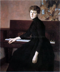  Julian Alden Weir At the Piano - Art Print