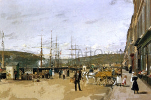  Luigi Loir At the Quayside - Art Print