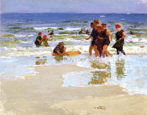  Edward Potthast At the Seashore - Art Print