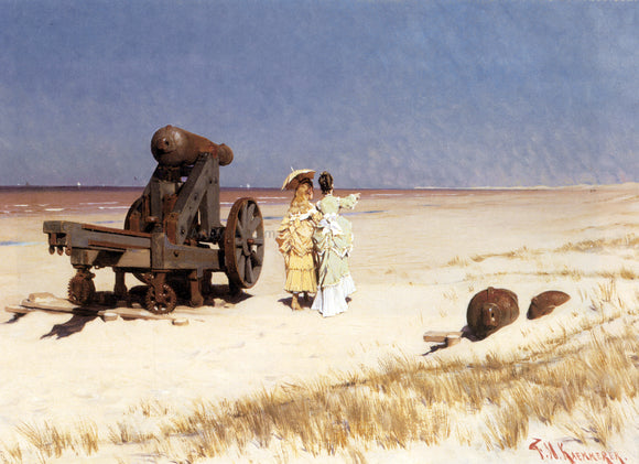  Frederick Hendrik Kaemmerer At the Seashore - Art Print