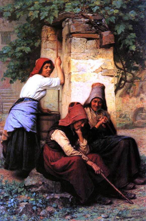  Jacques-Eugene Feyen At The Well - Art Print