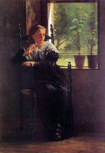  Winslow Homer At the Window - Art Print