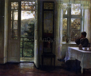  Carl Vilhelm Holsoe At The Window - Art Print