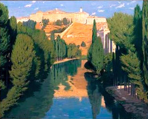  Santiago Rusinol Prats Atardecer en el Rio - Art Print