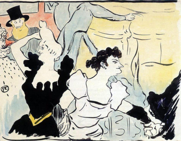  Henri De Toulouse-Lautrec Au bal (also known as Au bal) - Art Print
