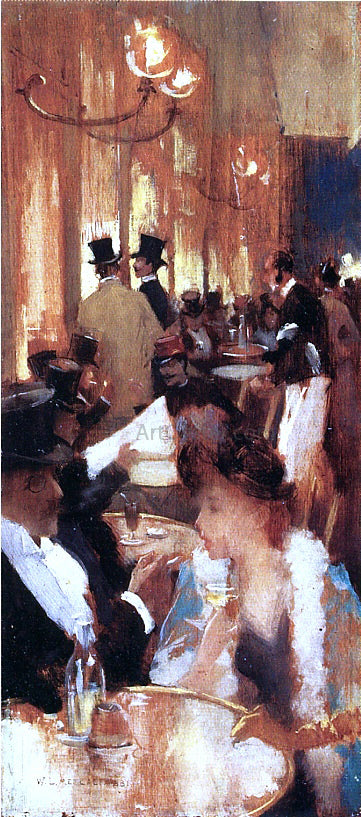  Willard Leroy Metcalf Au Cafe - Art Print