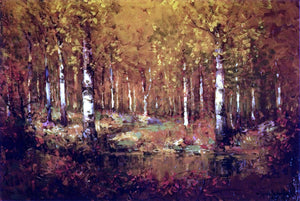  Julian Onderdonk Autumn Birches, Central Park - Art Print