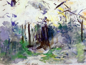  Berthe Morisot Autumn in the Bois de Boulogne - Art Print