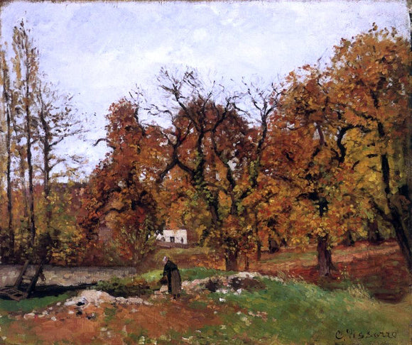  Camille Pissarro Autumn Landscape, near Pontoise (also known as Autumn Landscape, near Louveciennes) - Art Print