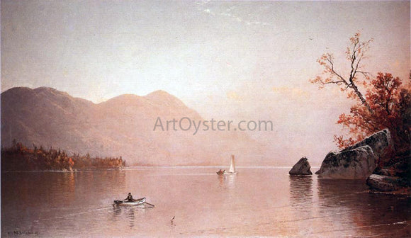  Alfred Thompson Bricher Autumn Mist, Lake George, New York - Art Print