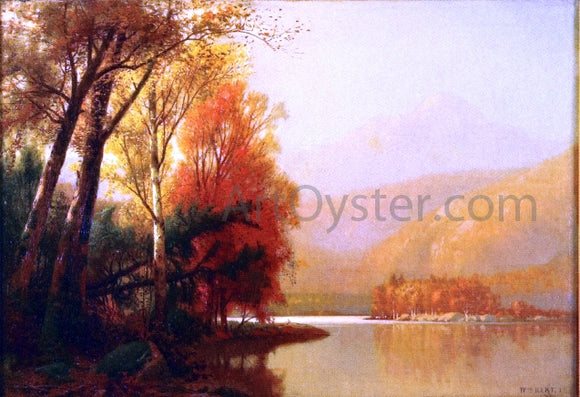  William M Hart Autumn on the Lake - Art Print