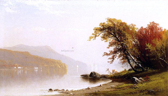  Alfred Thompson Bricher Autumn on the Lake - Art Print