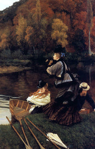  James Tissot Autumn on the Thames (also known as Nuneham Courtney) - Art Print