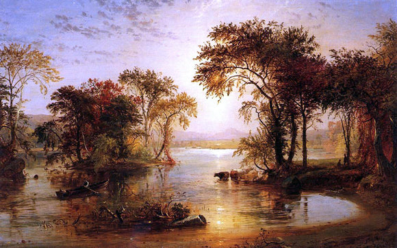  Jasper Francis Cropsey Autumn on the Susquehanna - Art Print
