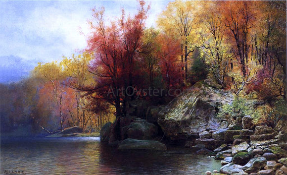  Alexander Lawrie Autumn River Landscape - Art Print