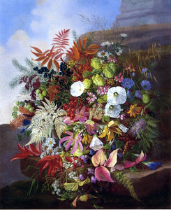  Adelheid Dietrich Autumn Still Life with Blackberries - Art Print