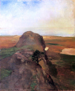  John La Farge Autumn Study, View over Hanging Rock, Newport, R.I. (also known as Bishop Berkeley's Rock) - Art Print