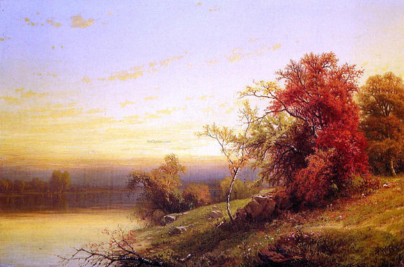  William Mason Brown Autumnal Landscape - Art Print