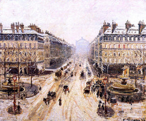  Camille Pissarro Avenue de l'Opera: Snow Effect - Art Print