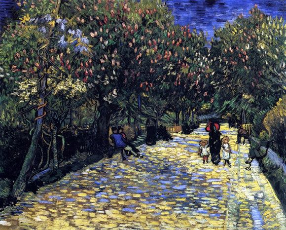  Vincent Van Gogh Avenue with Flowering Chestnut Trees - Art Print