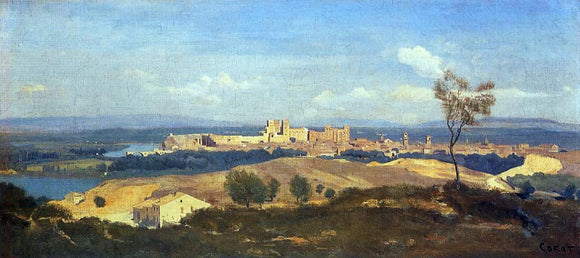  Jean-Baptiste-Camille Corot Avignon Seen from Villenueve-les-Avignon - Art Print