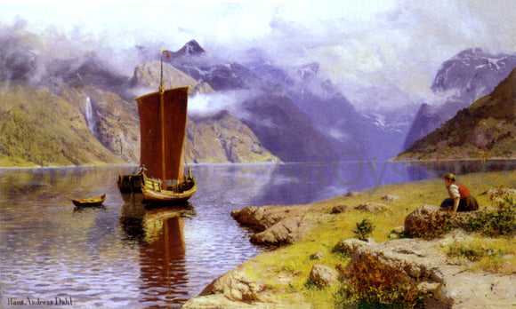  Hans Dahl Awaiting his Return - Art Print