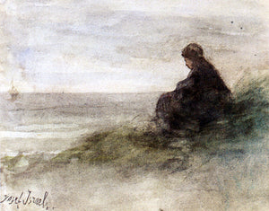  Jozef Israels Awaiting The Fishermen's Return - Art Print