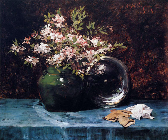  William Merritt Chase Azaleas - Art Print