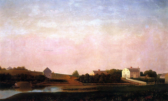  Fitz Hugh Lane The Babson and Ellery Houses, Gloucester - Art Print
