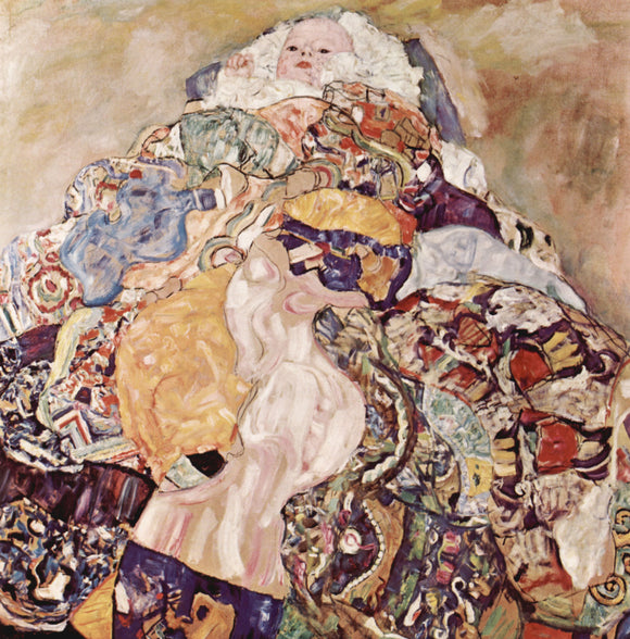  Gustav Klimt A Baby - Art Print