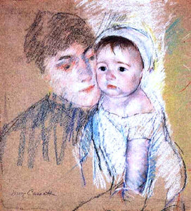  Mary Cassatt Baby Bill in Cap and Shift - Art Print