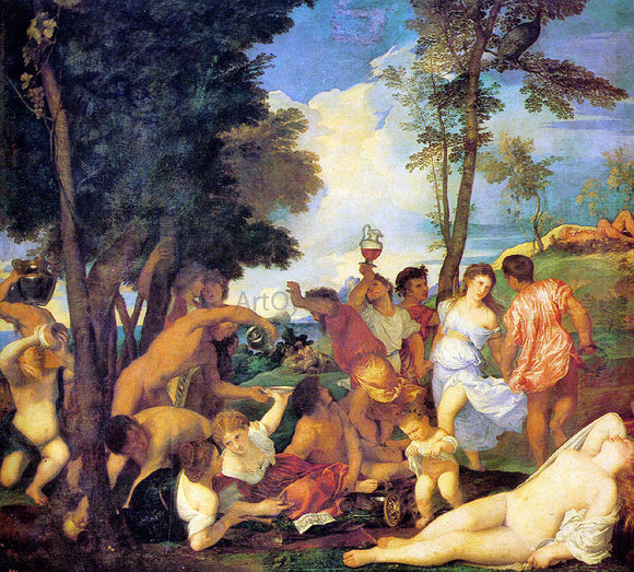  Titian Bacchanal - Art Print